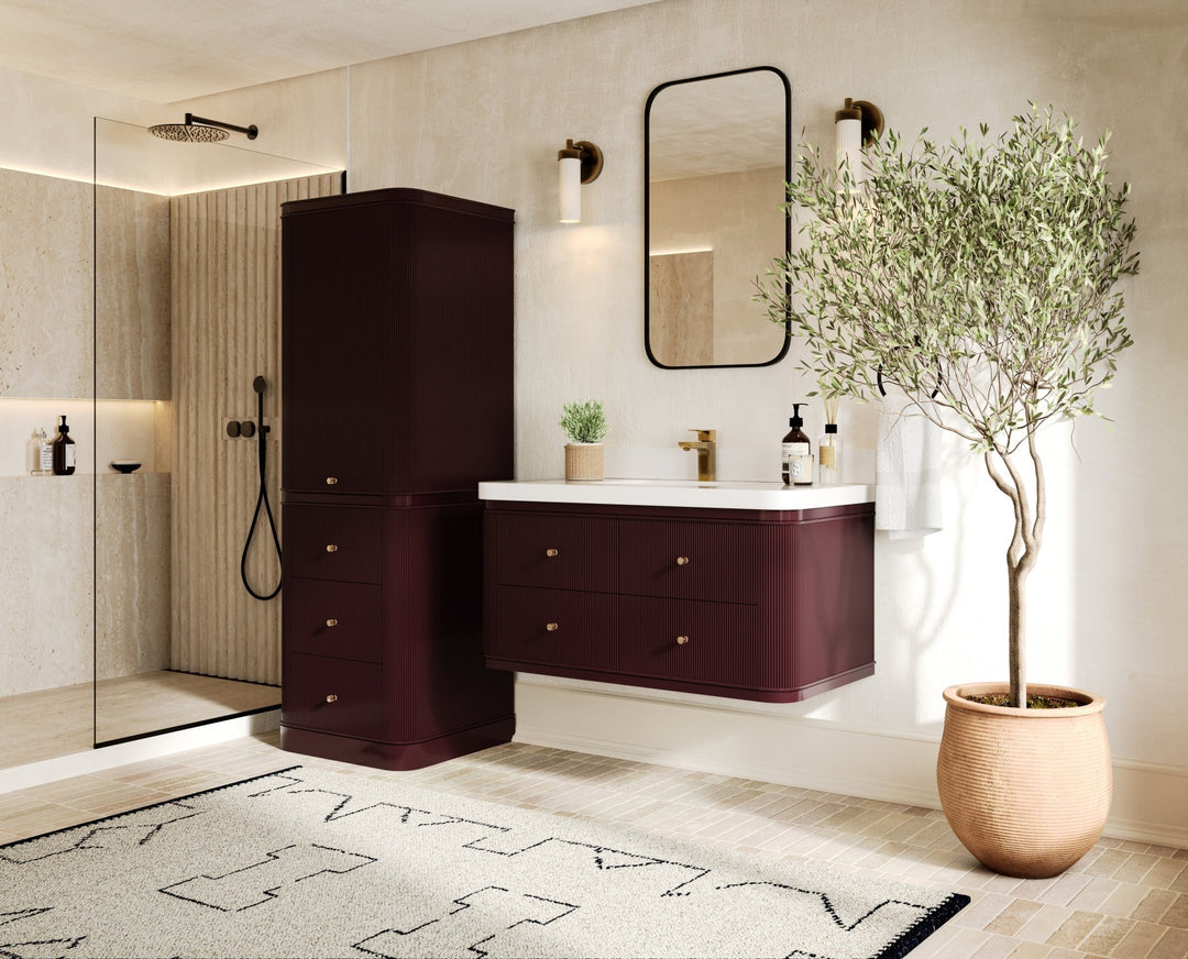 Hampton Floating 42 in. W x 22 in. D Single Sink Bathroom Vanity - Willow Bath and Vanity