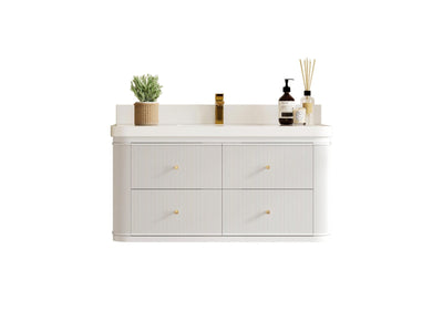 Hampton Floating 42 in. W x 22 in. D Single Sink Bathroom Vanity - Willow Bath and Vanity