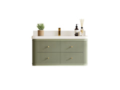Hampton Floating 42 in. W x 22 in. D Single Sink Bathroom Vanity - photo 1