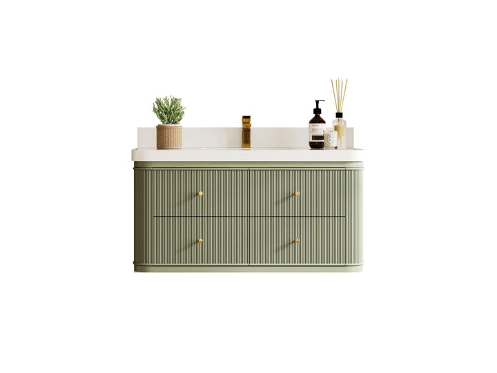 Hampton Floating 42 in. W x 22 in. D Single Sink Bathroom Vanity - photo 1