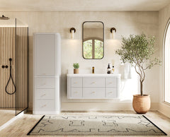 Hampton Floating 48 in. W x 22 in. D Single Sink Bathroom Vanity - photo 4