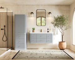 Hampton Floating 48 in. W x 22 in. D Single Sink Bathroom Vanity - photo 2