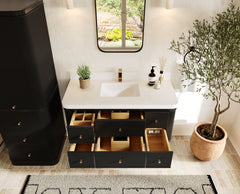 Hampton Floating 48 in. W x 22 in. D Single Sink Bathroom Vanity - photo 5