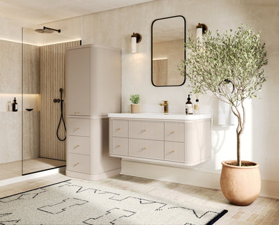 Hampton Floating 48 in. W x 22 in. D Single Sink Bathroom Vanity - Willow Bath and Vanity