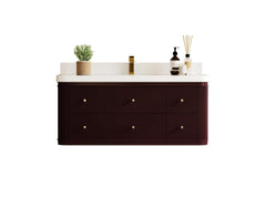 Hampton Floating 48 in. W x 22 in. D Single Sink Bathroom Vanity - photo 1