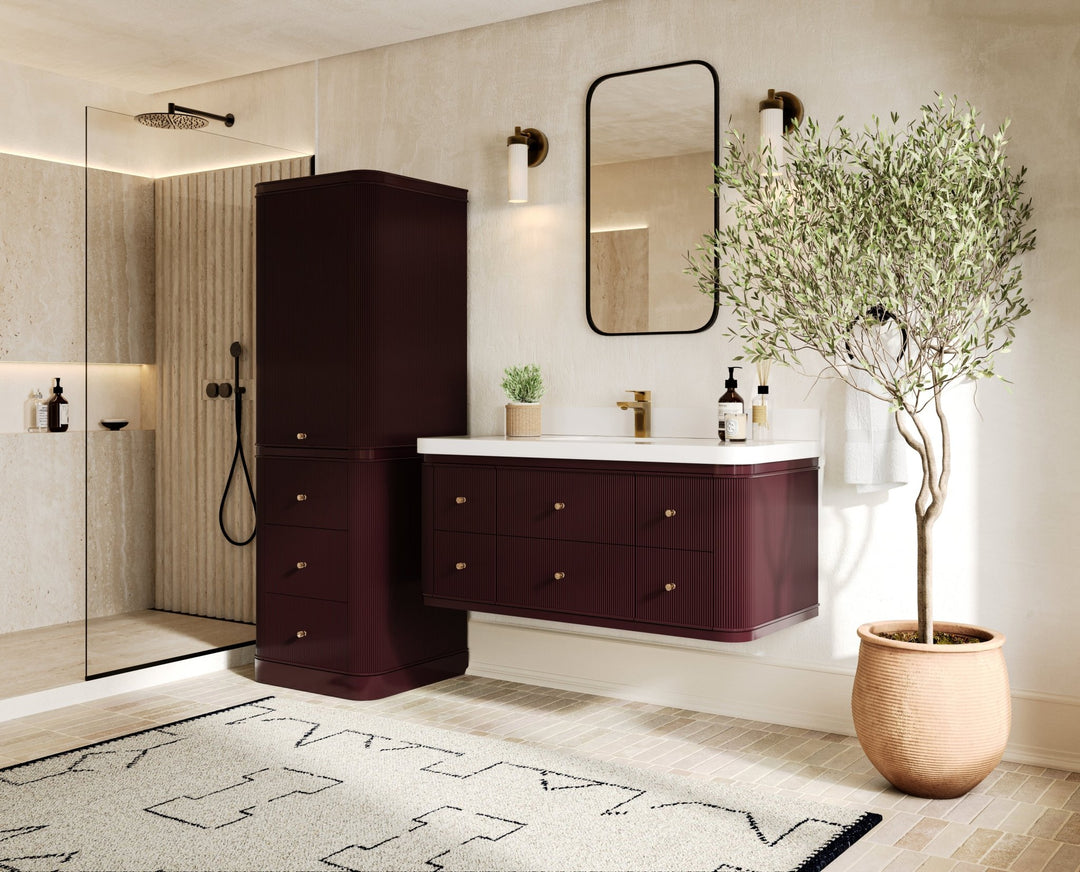 Hampton Floating 48 in. W x 22 in. D Single Sink Bathroom Vanity - Willow Bath and Vanity