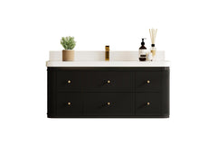 Hampton Floating 48 in. W x 22 in. D Single Sink Bathroom Vanity - photo 1