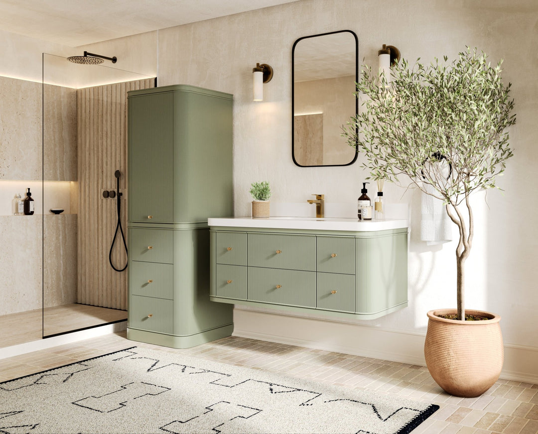 Hampton Floating 48 in. W x 22 in. D Single Sink Bathroom Vanity - Willow Bath and Vanity