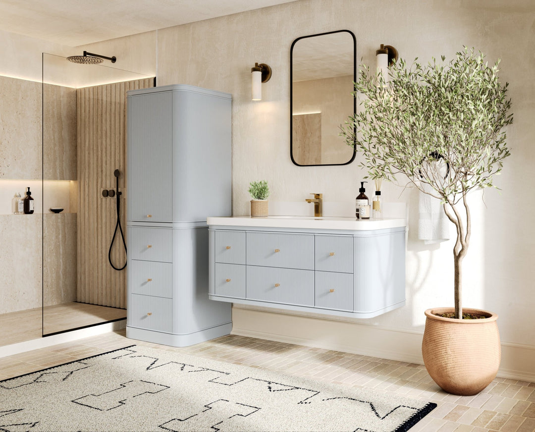 Hampton Floating 48 in. W x 22 in. D Single Sink Bathroom Vanity - Willow Bath and Vanity