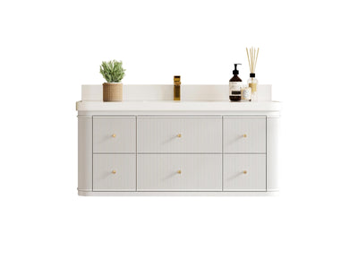 Hampton Floating 48 in. W x 22 in. D Single Sink Bathroom Vanity - Willow Bath and Vanity