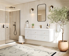 Hampton Floating 60 in. W x 22 in. D Single Sink Bathroom Vanity - photo 2