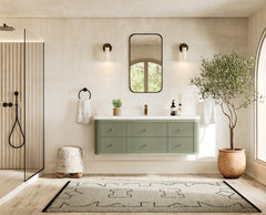 Hampton Floating 60 in. W x 22 in. D Single Sink Bathroom Vanity - photo 4