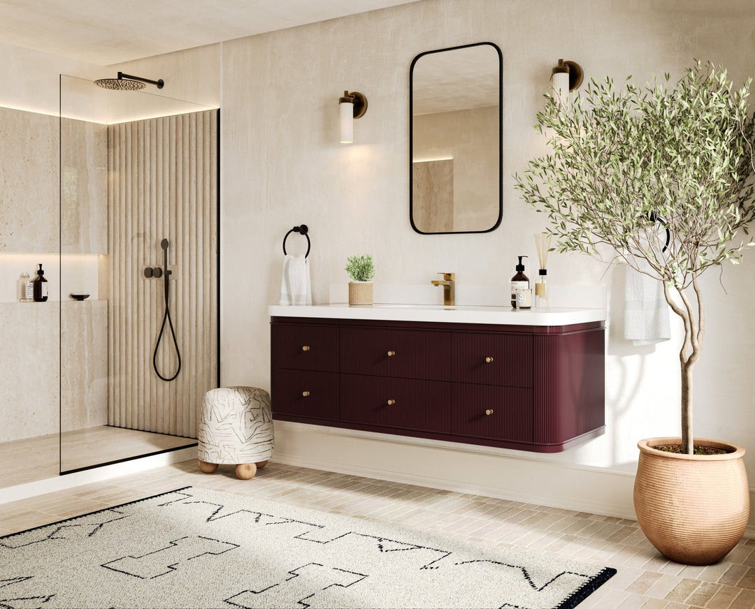 Hampton Floating 60 in. W x 22 in. D Single Sink Bathroom Vanity - Willow Bath and Vanity