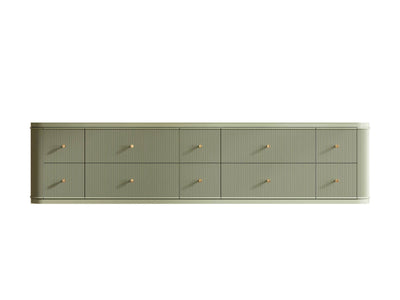 Hampton Floating 84 in. W x 22 in. D Double Sink Bathroom Vanity - Willow Bath and Vanity