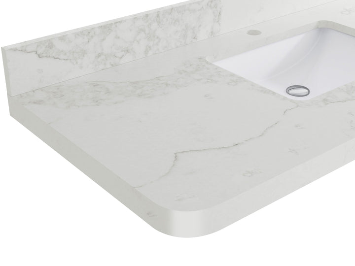 Hampton Floating 84 in. W x 22 in. D Double Sink Bathroom Vanity - photo 9