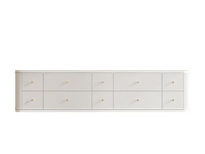 Hampton Floating 84 in. W x 22 in. D Double Sink Bathroom Vanity - Willow Bath and Vanity