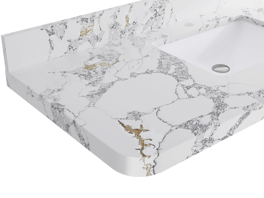 Hampton Floating Teak 24 in. W x 22 in. D Single Sink Bathroom Vanity - Willow Bath and Vanity