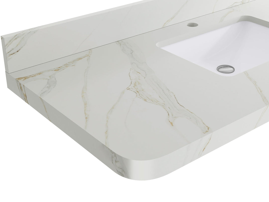 Hampton Floating Teak 24 in. W x 22 in. D Single Sink Bathroom Vanity - Willow Bath and Vanity