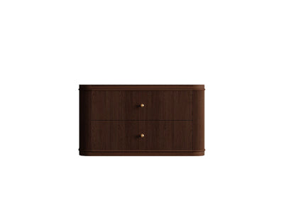 Hampton Floating Teak 36 in. W x 22 in. D Center Sink Bathroom Vanity - Willow Bath and Vanity
