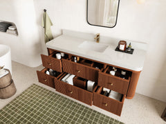 Hampton Floating Teak 60 in. W x 22 in. D Single Sink Bathroom Vanity - photo 3