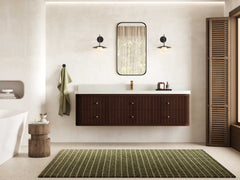 Hampton Floating Teak 72 in. W x 22 in. D Single Sink Bathroom Vanity - photo 4
