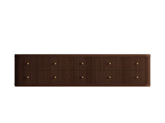 Hampton Floating Teak 84 in. W x 22 in. D Double Sink Bathroom Vanity - photo 6