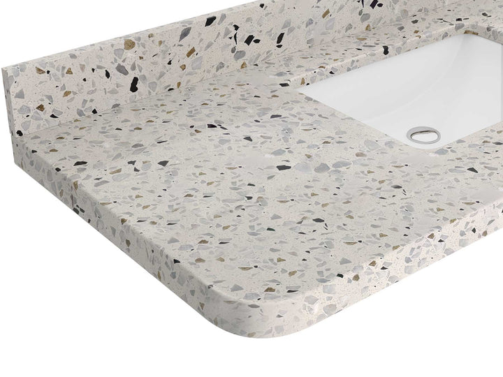 Hampton Floating White Oak 48 in. W x 22 in. D Single Sink Bathroom Vanity - photo 25