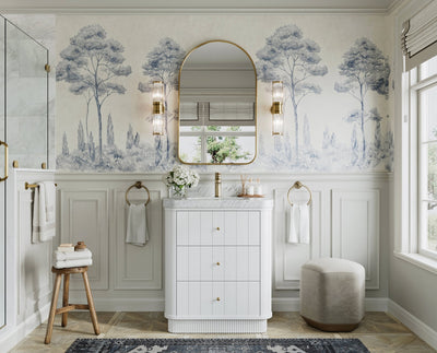 Houston 30 in. W x 22 in. D Free Standing Curved Edge Single Sink Bathroom Vanity - Willow Bath and Vanity
