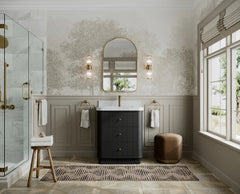 Houston 30 in. W x 22 in. D Free Standing Curved Edge Single Sink Bathroom Vanity - photo 4