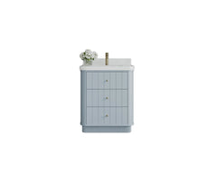 Houston 30 in. W x 22 in. D Free Standing Curved Edge Single Sink Bathroom Vanity - photo 1