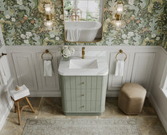Houston 30 in. W x 22 in. D Free Standing Curved Edge Single Sink Bathroom Vanity - photo 12