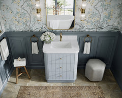 Houston 30 in. W x 22 in. D Free Standing Curved Edge Single Sink Bathroom Vanity - photo 15
