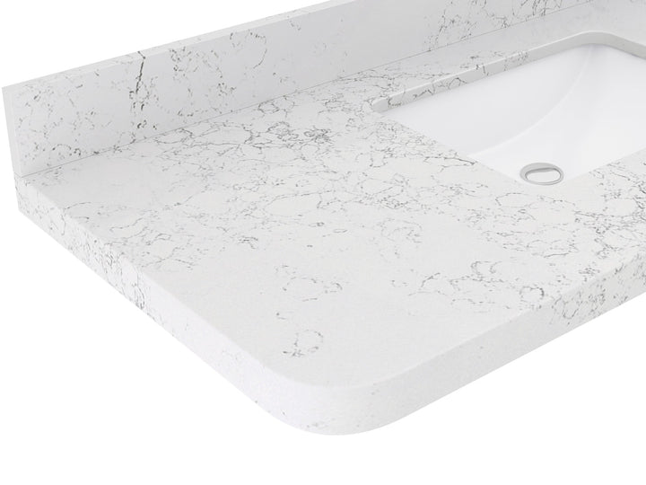 Houston 30 in. W x 22 in. D Free Standing Curved Edge Single Sink Bathroom Vanity - photo 13