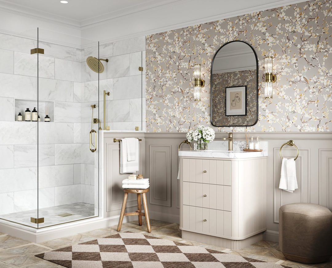 Houston 30 in. W x 22 in. D Free Standing Curved Edge Single Sink Bathroom Vanity - Willow Bath and Vanity