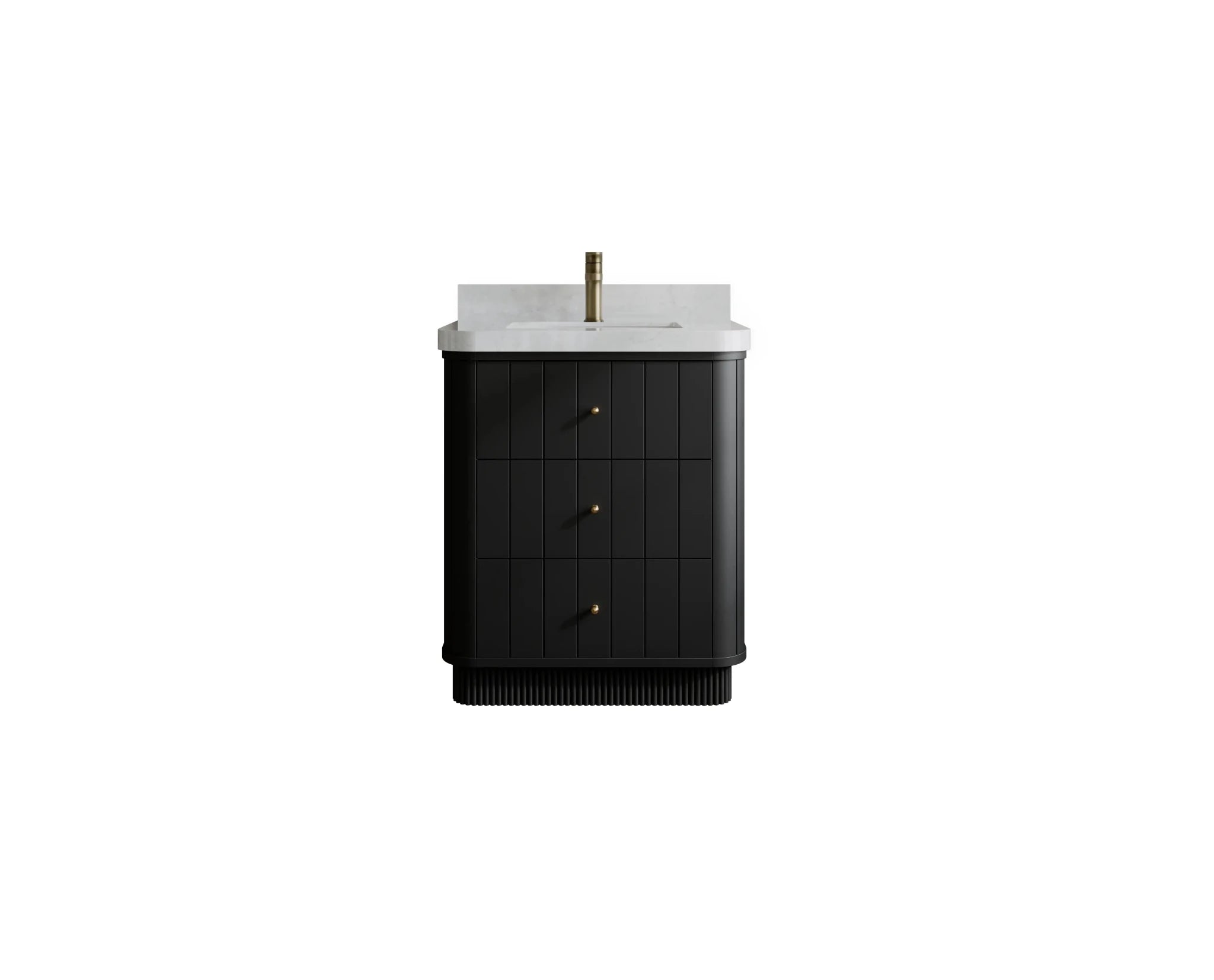 Houston 30 in. W x 22 in. D Free Standing Curved Edge Single Sink Bathroom Vanity - Willow Bath and Vanity