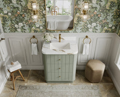 Houston 30 in. W x 22 in. D Free Standing Curved Edge Single Sink Bathroom Vanity - photo 6
