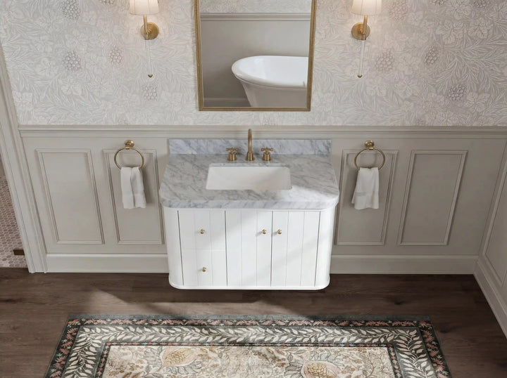 Houston 36 in. W x 22 in. D Floating Bathroom Vanity in Center Sink - photo 9