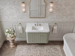 Houston 36 in. W x 22 in. D Floating Bathroom Vanity in Center Sink - photo 3
