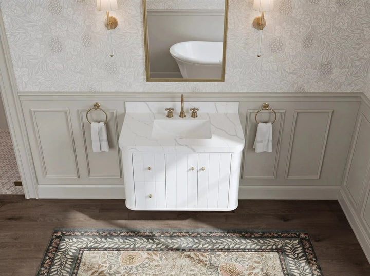 Houston 36 in. W x 22 in. D Floating Bathroom Vanity in Center Sink - photo 7
