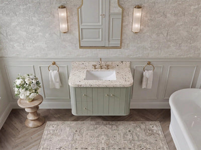 Houston 36 in. W x 22 in. D Floating Bathroom Vanity in Center Sink - Willow Bath and Vanity