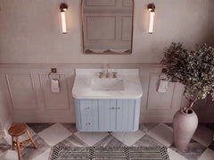 Houston 36 in. W x 22 in. D Floating Bathroom Vanity in Center Sink - photo 6