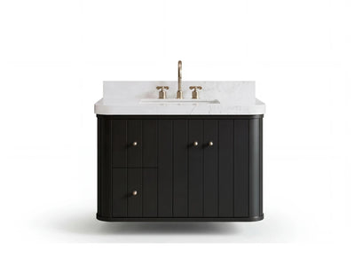 Houston 36 in. W x 22 in. D Floating Bathroom Vanity in Center Sink - Willow Bath and Vanity