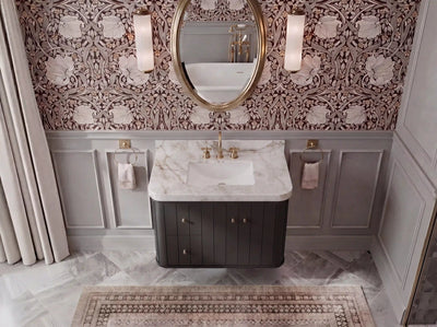 Houston 36 in. W x 22 in. D Floating Bathroom Vanity in Center Sink - Willow Bath and Vanity