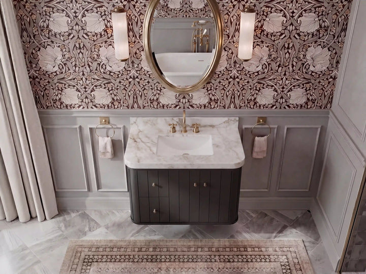 Houston 36 in. W x 22 in. D Floating Bathroom Vanity in Center Sink - photo 9