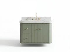 Houston 36 in. W x 22 in. D Floating Bathroom Vanity in Center Sink - photo 1
