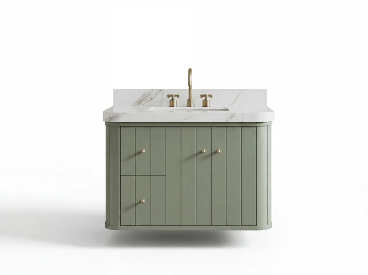 Houston 36 in. W x 22 in. D Floating Bathroom Vanity in Center Sink - photo 1
