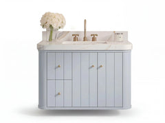 Houston 36 in. W x 22 in. D Floating Bathroom Vanity in Center Sink - photo 1