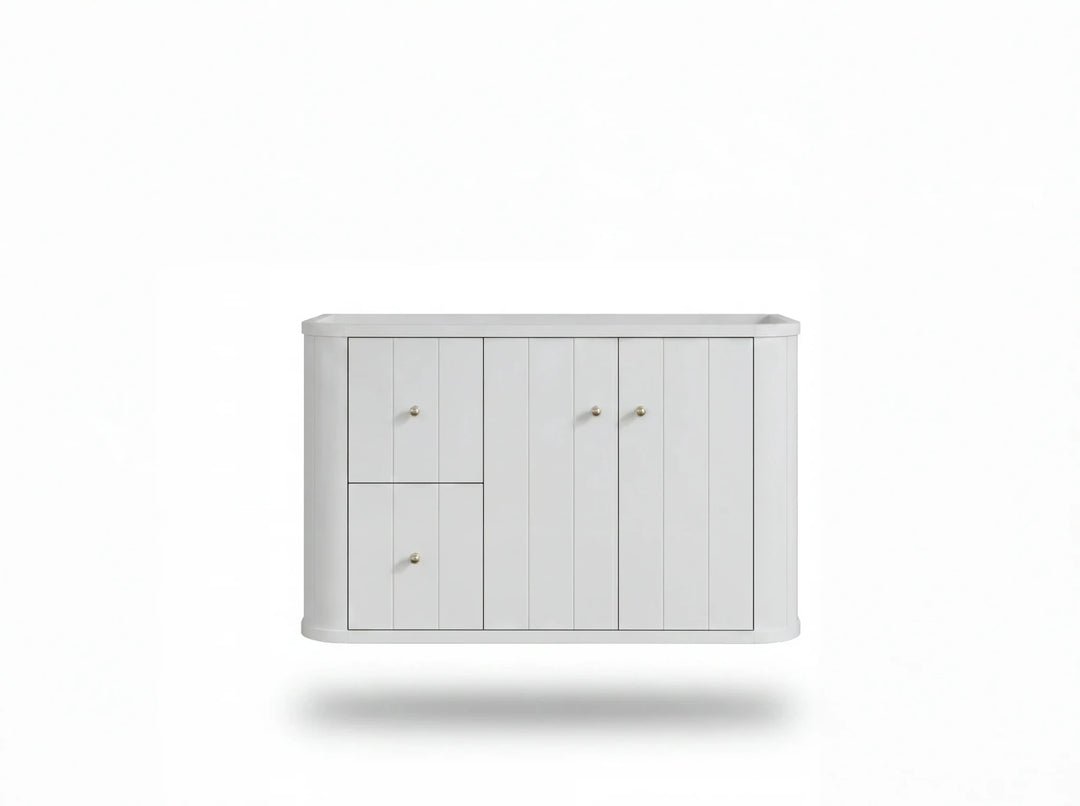 Houston 36 in. W x 22 in. D Floating Bathroom Vanity in Center Sink | 
              
                White
                
                  
             - HOU-FLT-CAB-WH-35R - photo №9