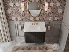 Houston 36 in. W x 22 in. D Floating Bathroom Vanity in Center Sink - photo 5