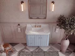 Houston 36 in. W x 22 in. D Floating Bathroom Vanity in Center Sink - photo 3
